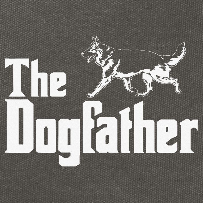 The Dogfather German Shepherd Funny Gift Cotton Canvas Backpack