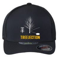 Treejection Disc Golf Disc Golfing Disc Golfer Gift Flexfit Unipanel Trucker Cap