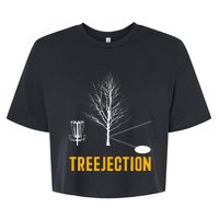 Treejection Disc Golf Disc Golfing Disc Golfer Gift Bella+Canvas Jersey Crop Tee