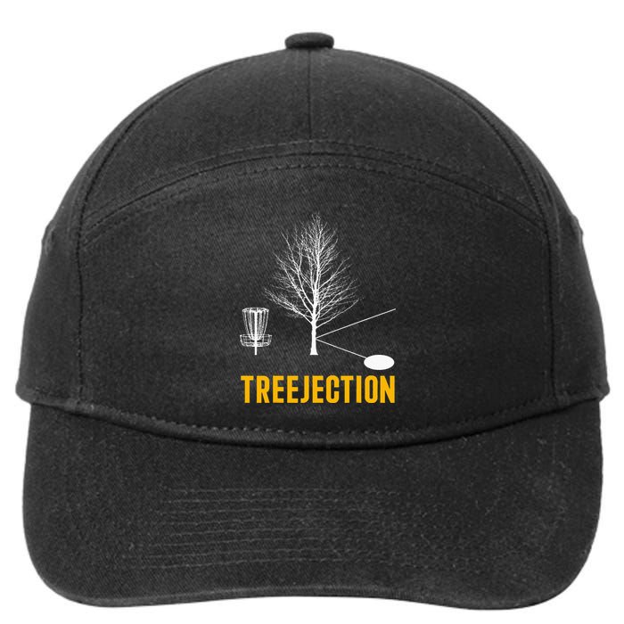 Treejection Disc Golf Disc Golfing Disc Golfer Gift 7-Panel Snapback Hat