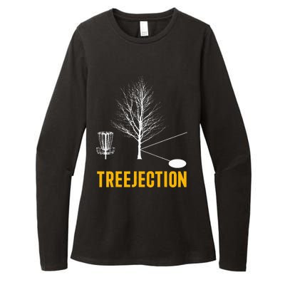 Treejection Disc Golf Disc Golfing Disc Golfer Gift Womens CVC Long Sleeve Shirt