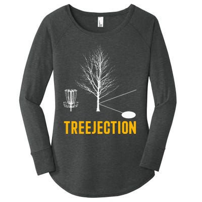 Treejection Disc Golf Disc Golfing Disc Golfer Gift Women's Perfect Tri Tunic Long Sleeve Shirt