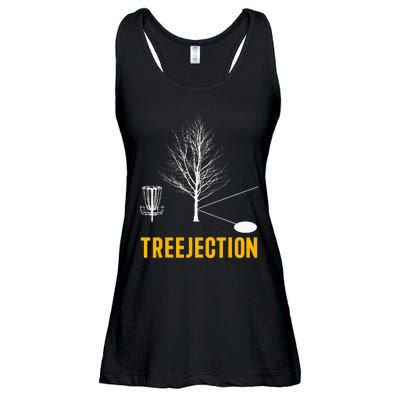 Treejection Disc Golf Disc Golfing Disc Golfer Gift Ladies Essential Flowy Tank