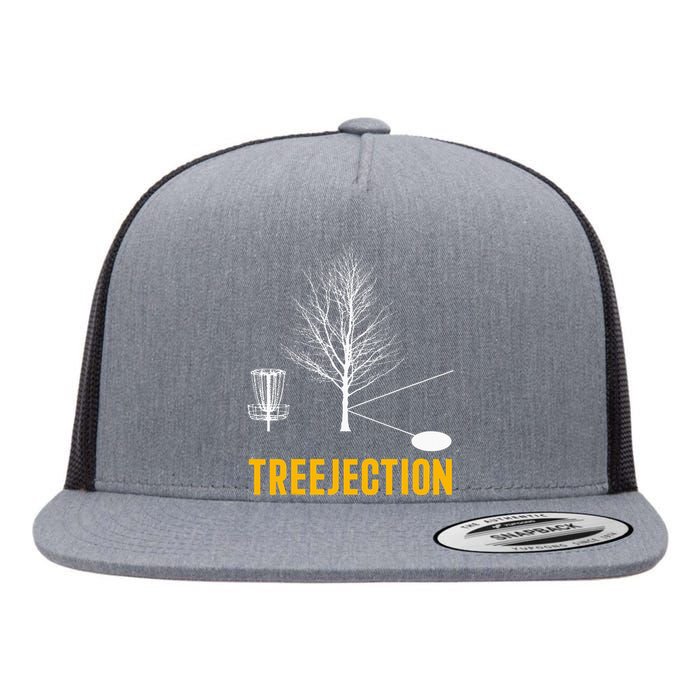 Treejection Disc Golf Disc Golfing Disc Golfer Gift Flat Bill Trucker Hat