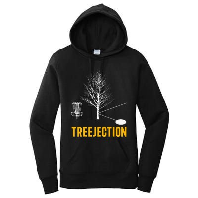 Treejection Disc Golf Disc Golfing Disc Golfer Gift Women's Pullover Hoodie