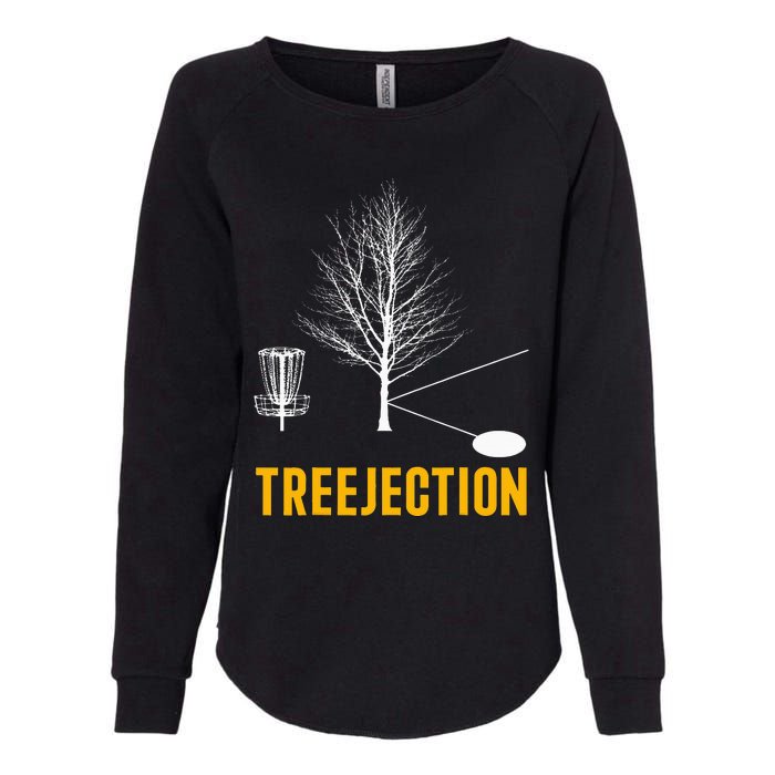 Treejection Disc Golf Disc Golfing Disc Golfer Gift Womens California Wash Sweatshirt