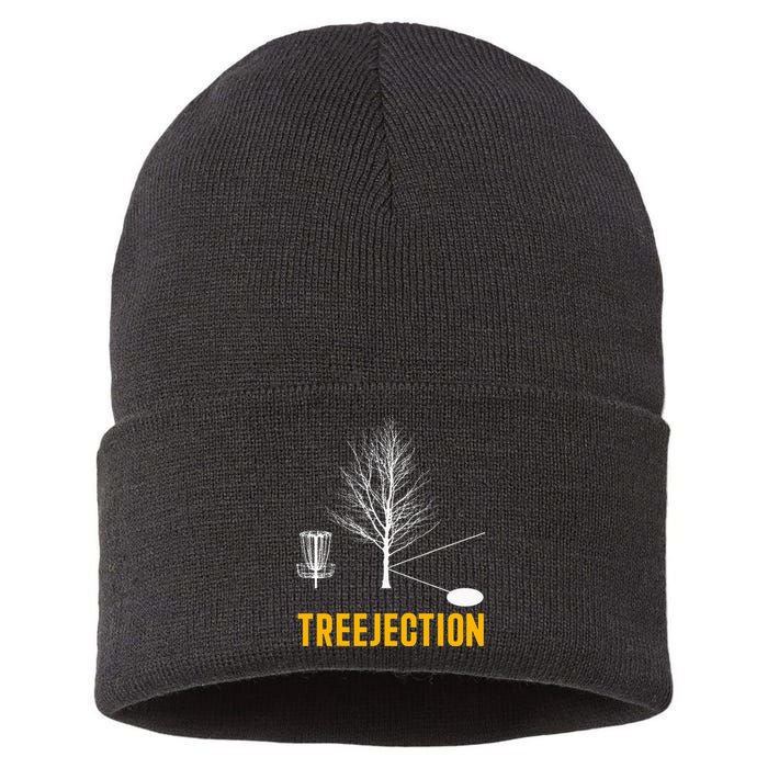 Treejection Disc Golf Disc Golfing Disc Golfer Gift Sustainable Knit Beanie