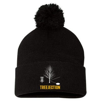 Treejection Disc Golf Disc Golfing Disc Golfer Gift Pom Pom 12in Knit Beanie