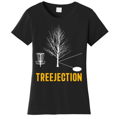 Treejection Disc Golf Disc Golfing Disc Golfer Gift Women's T-Shirt