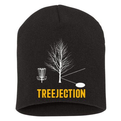 Treejection Disc Golf Disc Golfing Disc Golfer Gift Short Acrylic Beanie