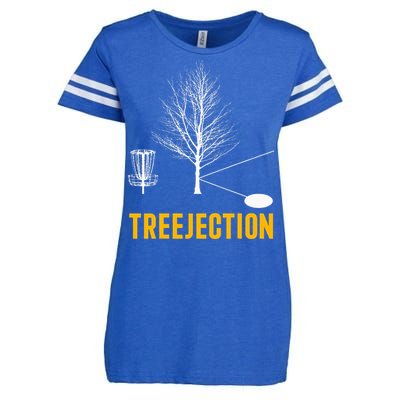 Treejection Disc Golf Disc Golfing Disc Golfer Gift Enza Ladies Jersey Football T-Shirt