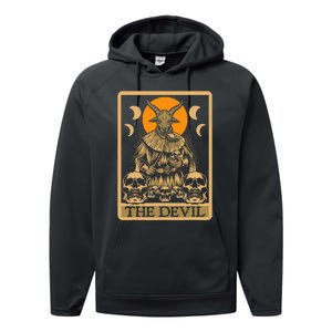 The Devil Gothic Tarot Card Reading Fortune Telling Occult Performance Fleece Hoodie