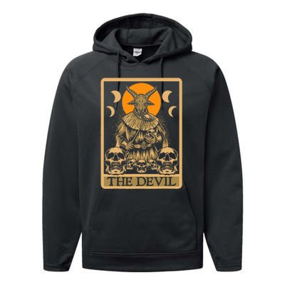 The Devil Gothic Tarot Card Reading Fortune Telling Occult Performance Fleece Hoodie