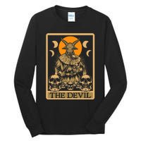 The Devil Gothic Tarot Card Reading Fortune Telling Occult Tall Long Sleeve T-Shirt