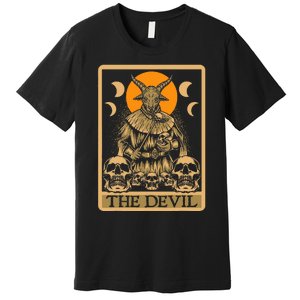 The Devil Gothic Tarot Card Reading Fortune Telling Occult Premium T-Shirt