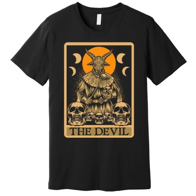 The Devil Gothic Tarot Card Reading Fortune Telling Occult Premium T-Shirt