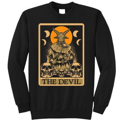 The Devil Gothic Tarot Card Reading Fortune Telling Occult Tall Sweatshirt