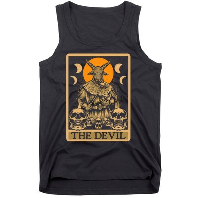 The Devil Gothic Tarot Card Reading Fortune Telling Occult Tank Top