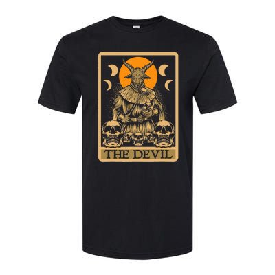 The Devil Gothic Tarot Card Reading Fortune Telling Occult Softstyle CVC T-Shirt