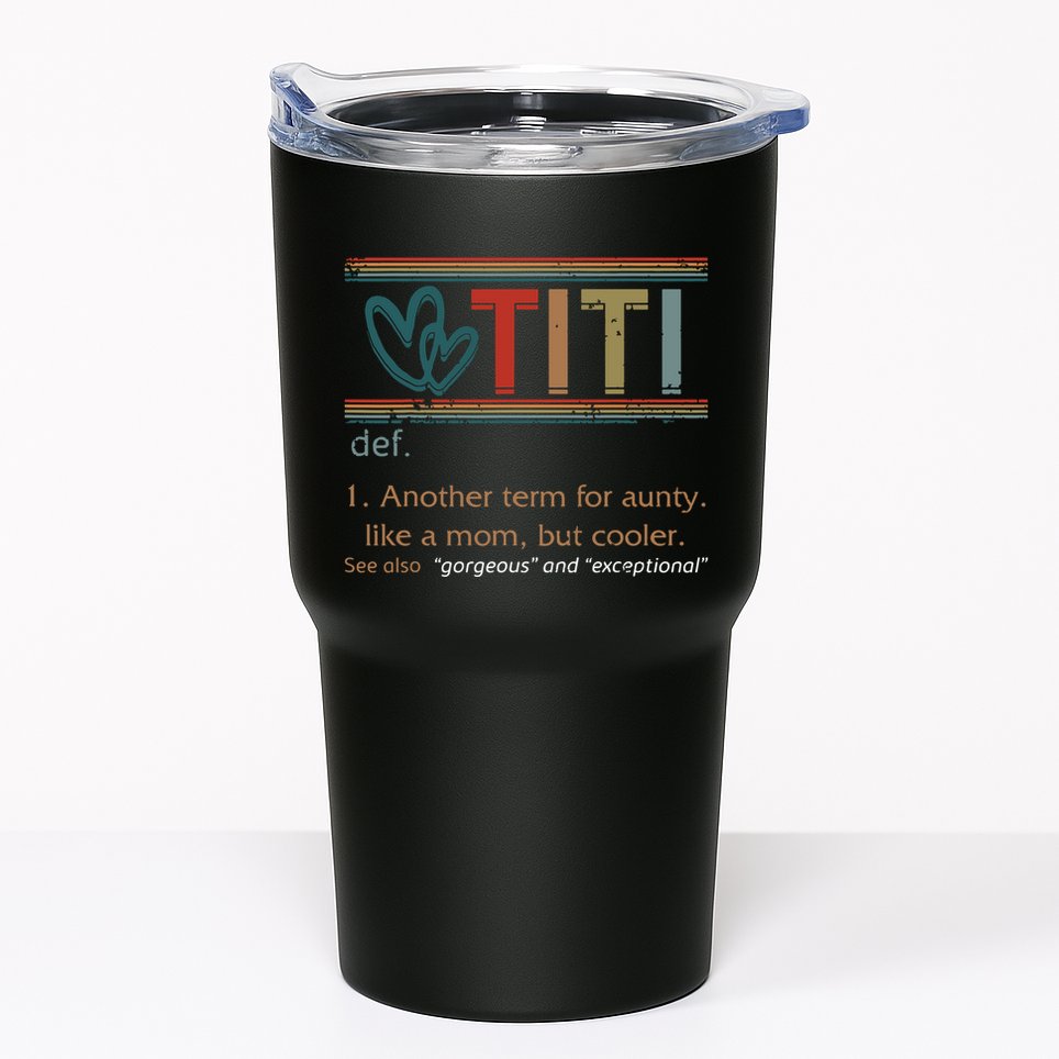 Titi Definition Grandma Mom Mothers Day Vintage Grandparent Tumbler