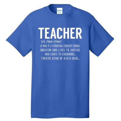 Teacher Definition Gift Teacher Appreciation Gift Tall T-Shirt