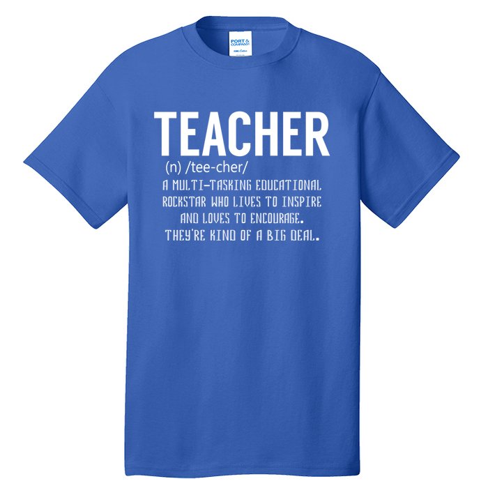 Teacher Definition Gift Teacher Appreciation Gift Tall T-Shirt