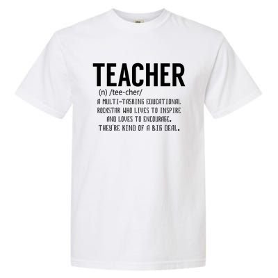 Teacher Definition Gift Teacher Appreciation Gift Garment-Dyed Heavyweight T-Shirt