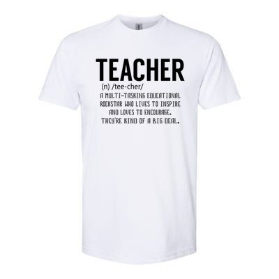 Teacher Definition Gift Teacher Appreciation Gift Softstyle CVC T-Shirt