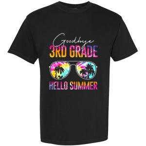 Tie Dye Goodbye 3rd Grade Hello Summer Last Day Of School Garment-Dyed Heavyweight T-Shirt