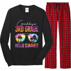 Tie Dye Goodbye 3rd Grade Hello Summer Last Day Of School Long Sleeve Pajama Set