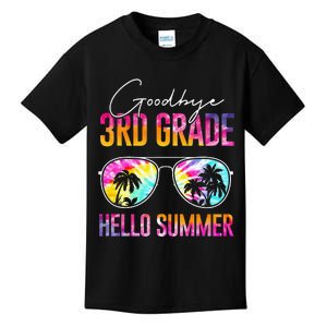 Tie Dye Goodbye 3rd Grade Hello Summer Last Day Of School Kids T-Shirt