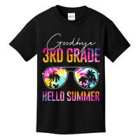 Tie Dye Goodbye 3rd Grade Hello Summer Last Day Of School Kids T-Shirt