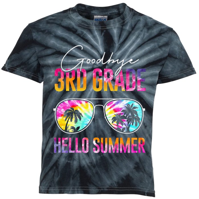 Tie Dye Goodbye 3rd Grade Hello Summer Last Day Of School Kids Tie-Dye T-Shirt