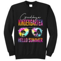 Tie Dye Goodbye Kindergarten Hello Summer Last Day Of School Sweatshirt