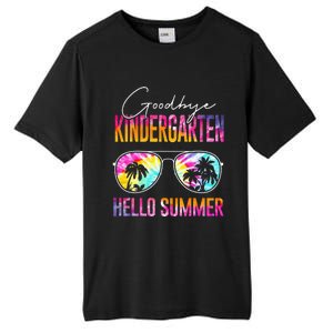 Tie Dye Goodbye Kindergarten Hello Summer Last Day Of School Tall Fusion ChromaSoft Performance T-Shirt