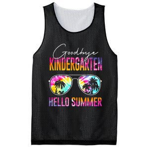 Tie Dye Goodbye Kindergarten Hello Summer Last Day Of School Mesh Reversible Basketball Jersey Tank