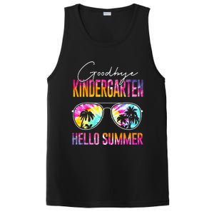 Tie Dye Goodbye Kindergarten Hello Summer Last Day Of School PosiCharge Competitor Tank