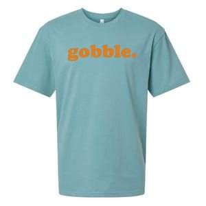 Thanksgiving Day Gobble Gobble Turkey Trot Funny Gift Sueded Cloud Jersey T-Shirt