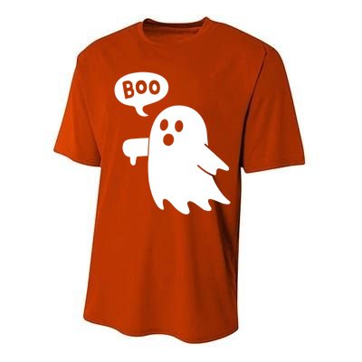 Thumbs Down Ghost Screaming Boo Disapproval Ghost Halloween Gift Performance Sprint T-Shirt