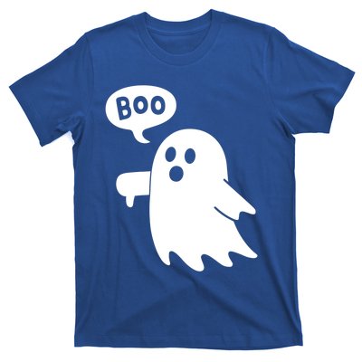 Thumbs Down Ghost Screaming Boo Disapproval Ghost Halloween Gift T-Shirt