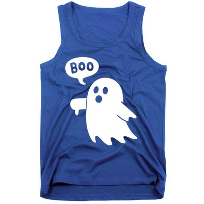 Thumbs Down Ghost Screaming Boo Disapproval Ghost Halloween Gift Tank Top