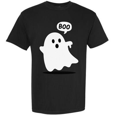 Thumbs Down Ghost Screaming Boo Disapproval Ghost Halloween Garment-Dyed Heavyweight T-Shirt