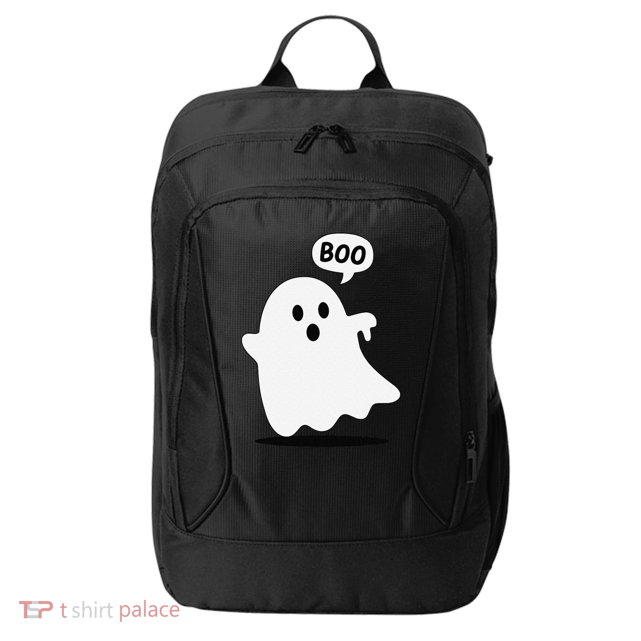 Thumbs Down Ghost Screaming Boo Disapproval Ghost Halloween City Backpack