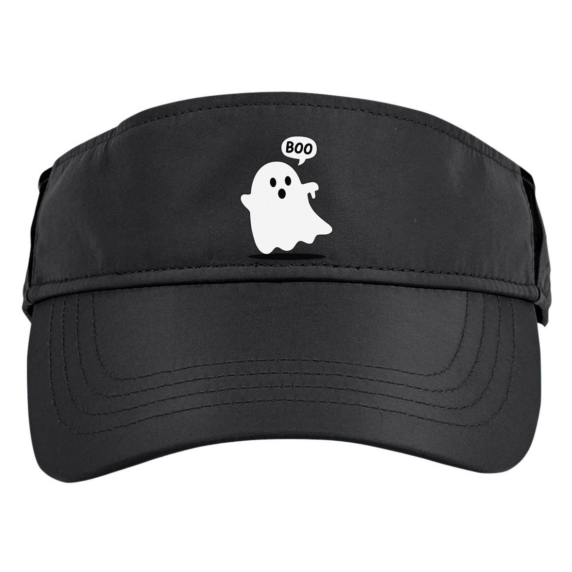 Thumbs Down Ghost Screaming Boo Disapproval Ghost Halloween Adult Drive Performance Visor