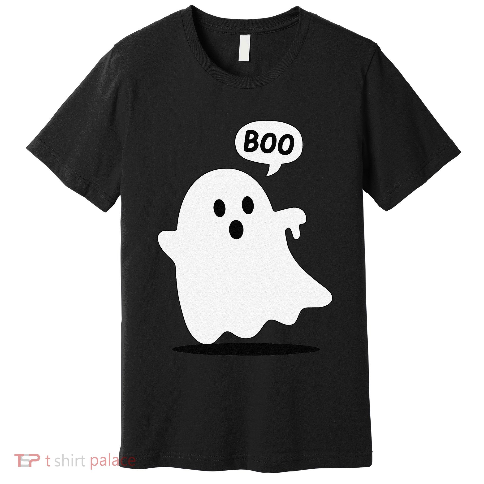 Thumbs Down Ghost Screaming Boo Disapproval Ghost Halloween Premium T-Shirt