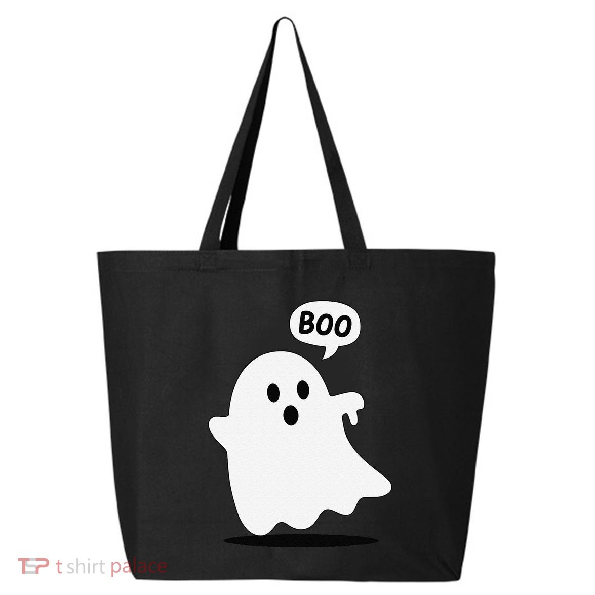 Thumbs Down Ghost Screaming Boo Disapproval Ghost Halloween 25L Jumbo Tote