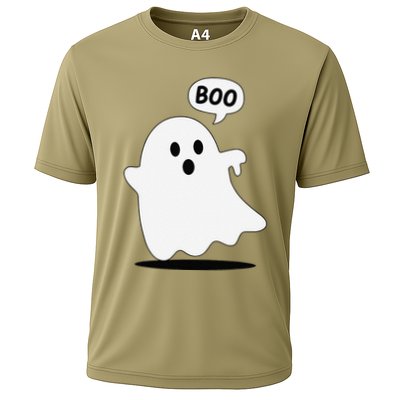 Thumbs Down Ghost Screaming Boo Disapproval Ghost Halloween Performance Shirt