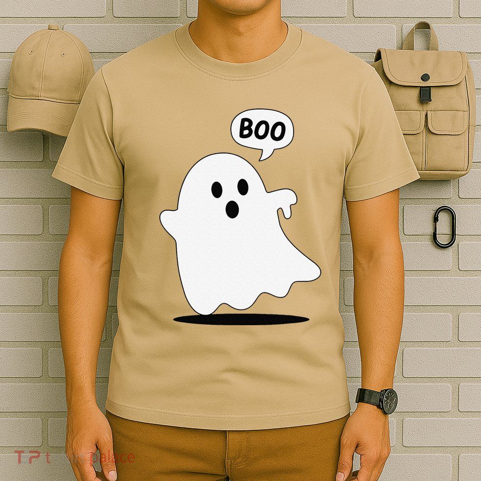 Thumbs Down Ghost Screaming Boo Disapproval Ghost Halloween T-Shirt