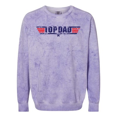 Top Dad Great Gift Colorblast Crewneck Sweatshirt