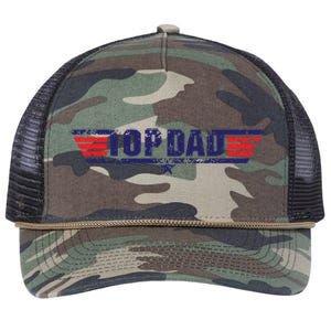 Top Dad Great Gift Retro Rope Trucker Hat Cap